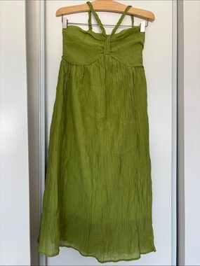 Gorgeous Olive Green Sleeveless Dress